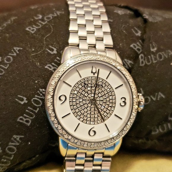 Stunning Bulova Diamond Quartz Watch Model 96R184 main image 4